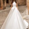 SoDigne Satin Princess Wedding Dresses Scoop Neck Pockets Bride Dresses Buttons Country Elegant Wedding Gowns Customized 7 Hf7f81793cba648a6948a282212dccda7d Cropped