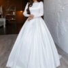 SoDigne A-line Satin Simple Wedding Dresses O-neck Full Sleeves Appliques Bridal Dress Long Bridal Gown 2025 Customized 7 S21481f1e328d4de5942f99c42eddbc92X Cropped 600x800 1