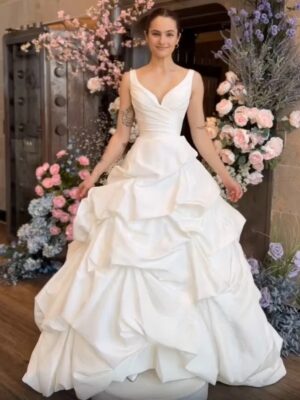 SoDigne Simple Satin A-Line Wedding Dresses Elegant Sleeveless Pleats Bridal Gowns Women Birde Dress Robe De Mariée Customized 4 S55fce5ade28347c0a0bc95470253d9a1k Cropped