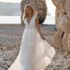 SoDigne A-line Boho Wedding Dresses V-neck Sleeveless Lace/Tulle Bridal Dress Beach Long Wedding Gown Robe De Mairee Customized 7 S6729354962f448379110f22408bae5efV Cropped