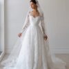 SoDigne A-line Lace Wedding Dress Sweetheart Full Sleeves Bride Dresses 2025 Long Bridal Gowns vestidos de novia Customized 8 Sbdddbe182f5145d191476cbf41ad9453E Cropped