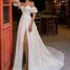 SoDigne Modern Satin Wedding Dresses Sweetheart A-line Elegant Bridal Dress Boho Split Lace Up Wedding Gown Robe De Mairee 4 Sdd188f9f8b5d4a97b1b0b42c0d06ca706 Cropped