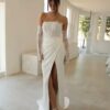 SoDigne Mermaid Boho Wedding Dresses Strapless Satin/Lace Bridal Dress Split Long Beach Wedding Gown Robe De Mairee Customized 2 S0cc57c3ba04b49f8a3872afb8815b8fbO Cropped