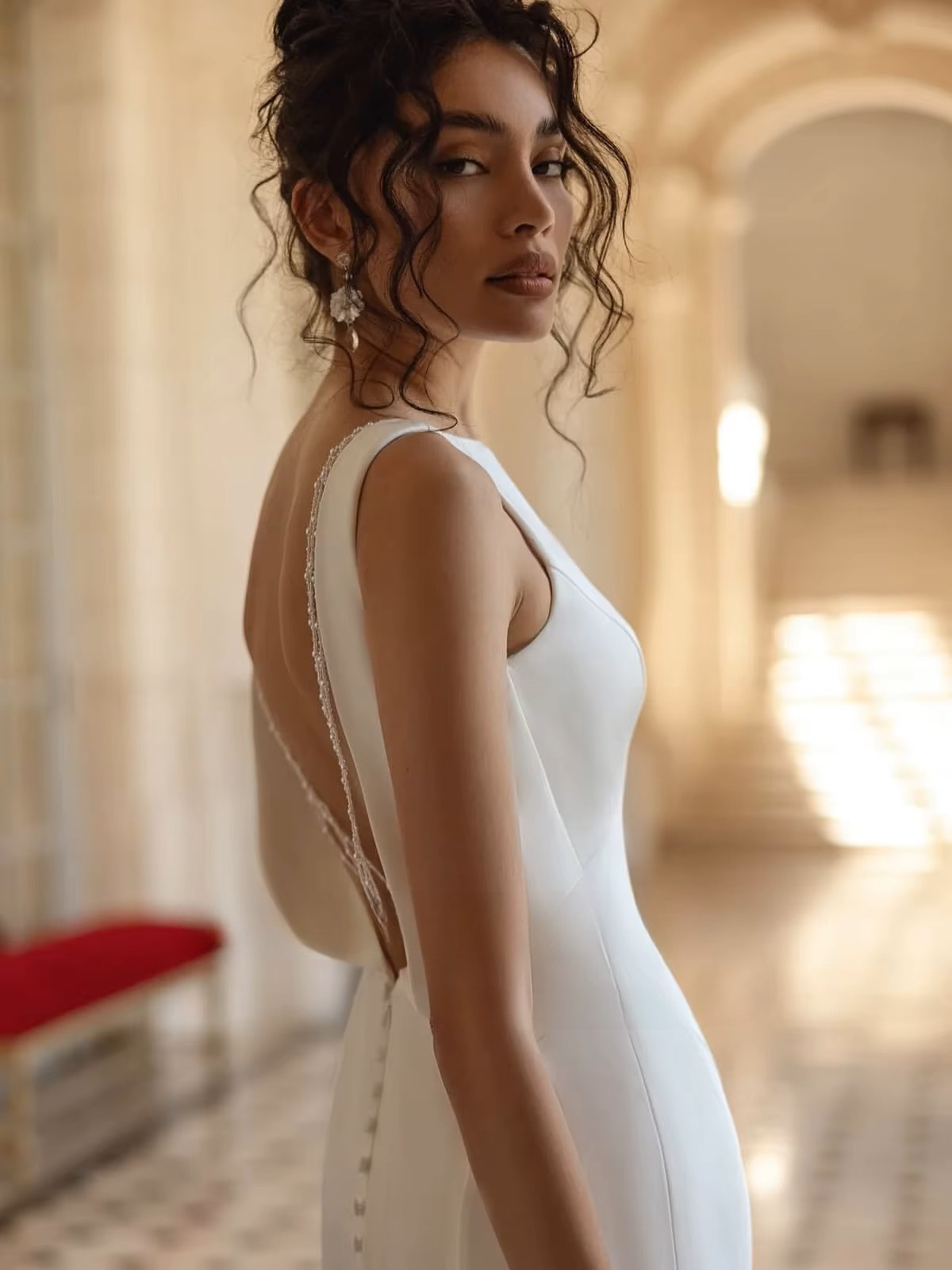 SoDigne Mermaid Satin Beach Wedding Dresses Sleeveless Backless Bridal Dress Long Wedding Gown Robe De Mairee Customized 3 SoDigne Mermaid Satin Beach Wedding Dresses Sleeveless Backless Bridal Dress Long Wedding Gown Robe De Mairee Customized - obrazek 3