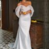 Elegant Sweetheart Mermaid Wedding Dress Women White Off The Shoulder Open Back Bridal Gown Train Vestidos De Novia Customized