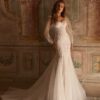 SoDigne Mermaid Tulle Appliques Bride Dresses Sweetheart Full Sleeves Wedding Dress Bridal Gowns vestidos de novia Customized 4 S859ee6d80a63404e9960440d35a8deb74 Cropped
