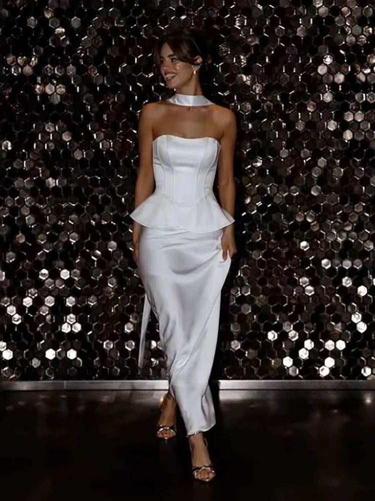 LORIE Corset Mermaid Wedding Dress Elegant Bobycon Two Pieces Strapless Bride Gown 2025 Customized Bride Dress vestidos de novia 2 LORIE Corset Mermaid Wedding Dress Elegant Bobycon Two Pieces Strapless Bride Gown 2025 Customized Bride Dress vestidos de novia - obrazek 2