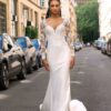 SoDigne Mermaid Satin Wedding Dresses Full Sleeves Lace Appliques Bridal Dress Long Wedding Gown Robe De Mairee Customized  7 Sb5480b80ab134b118162ebb6d1483936N Cropped