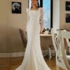 SoDigne Classic Satin Wedding Dresses Mermaid Puff Sleeves Square Neck Bridal Gown With Button Wedding Party Dress 8 Sd0cc4dcb6bc44c0c894d975fcabf5516w Cropped