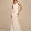BIGDAY V-Neck Mermaid Wedding Dress 2025 Pleat Off The Shoulder Open Back Sweep Train Bridal Gown Vestidos De Noiva Customized