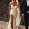 SoDigne Mermaid Satin Wedding Dress Sweetheart Sleeveless Bridal Gown Split Long Bride Dresses vestidos de novia Customized  6 Sd3091786cce7411dbf22def55dd7a260E Cropped