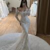SoDigne Mermaid Lace Wedding Dresses Off Shoulder Long Sleeves Bridal Dress Boho Wedding Gown Robe De Mairee Customized 6 Sdaf9a196ba9146d0ab99e98351c770c9q Cropped