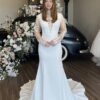 SoDigne Mermaid Satin Bride Dresses High Neck Full Sleeves Appliques Wedding Dress Bridal Gowns vestidos de novia Customized 7 Seae33a50ea024c4ab2cc8cbe7fa7fc43B Cropped