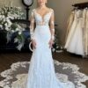 SoDigne Mermaid Boho Wedding Dresses V-neck Full Sleeves Tulle Appliques Bridal Dress Wedding Gown Robe De Mairee Customized 9 Sf73c411951b74c99a44067b72f667816M Cropped